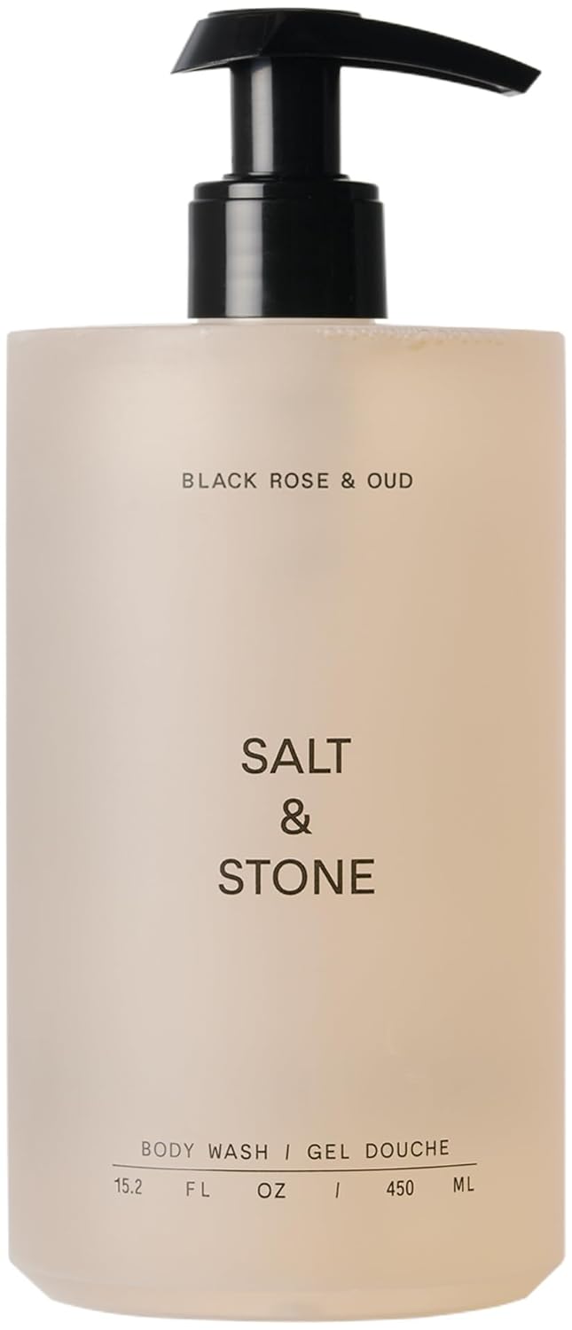 Salt & Stone Antioxidant-Rich Body Wash | Cleanse, Nourish & Soften Skin with Niacinamide & Hyaluronic Acid | Free From Parabens, Sulfates & Phthalates