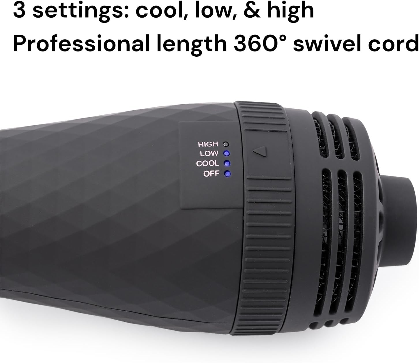 L'ANGE HAIR Le Volume 2-in-1 Titanium Blow Dryer Brush | Hot Air Brush in One with Oval Barrel | Hair Styler for Smooth, Frizz-Free Results for All Hair Types (Blush - 60 mm)