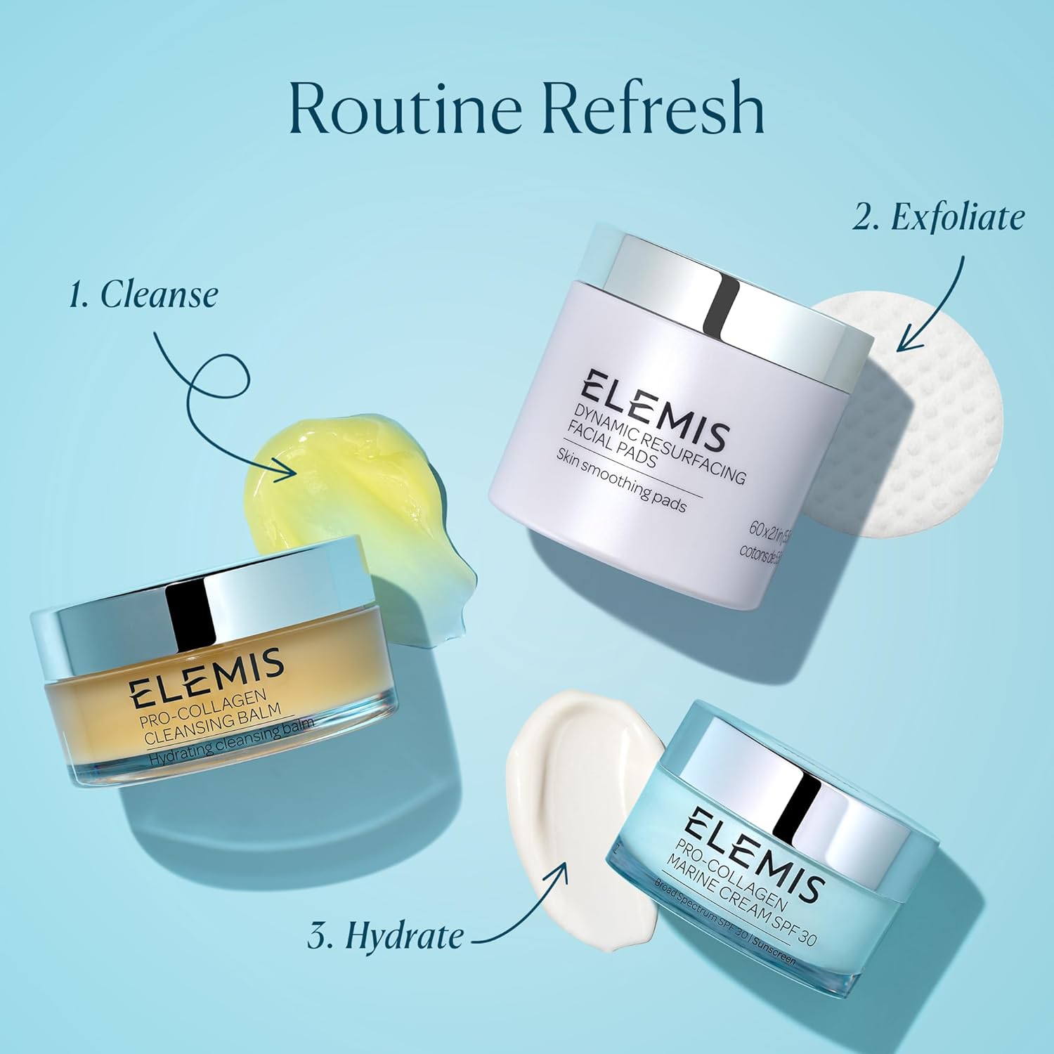ELEMIS Pro-Collagen Cleansing Balm 3-in-1 Facial Cleanser & Makeup Remover, All Skin Types